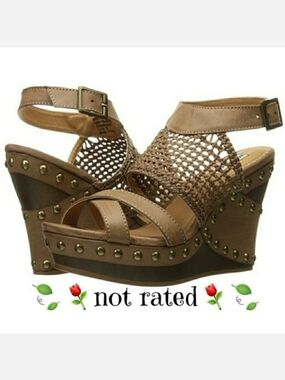 ⚘️Not Rated Coralie Faux Leather Studded Sandals